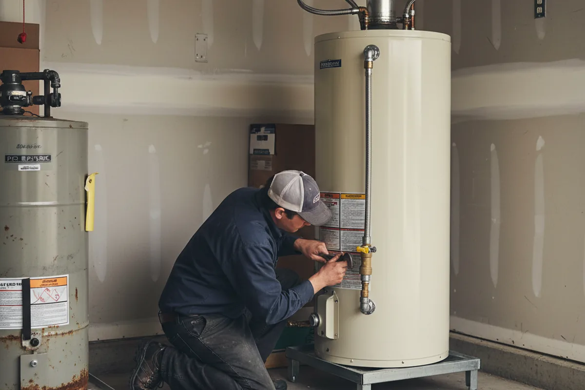 Water heater and shutoff valve replacement in Cranford